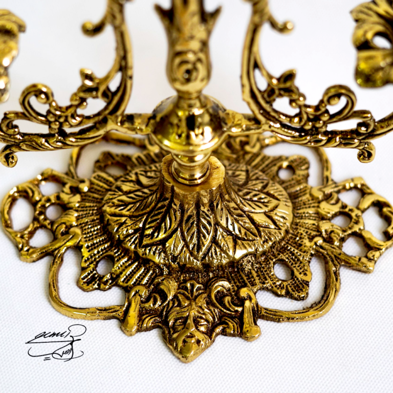 شگفت انگیز 10 شمعدان برنزی کد 1201