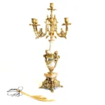 Бронзовые часы и подсвечник код 1606