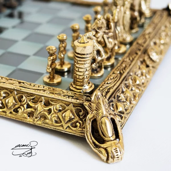 شطرنج برنزی آبکاری کد 1801