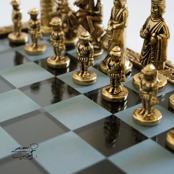 شطرنج برنزی آبکاری کد 1801