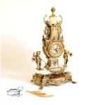 Бронзовые часы и подсвечник код 1607