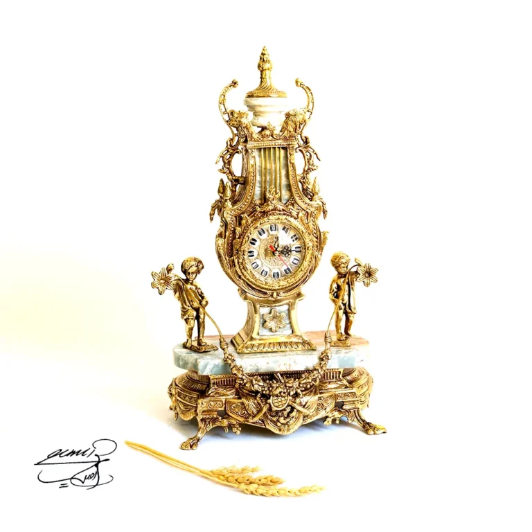 شگفت انگیز 2 ساعت و شمعدان برنزی کد 1604