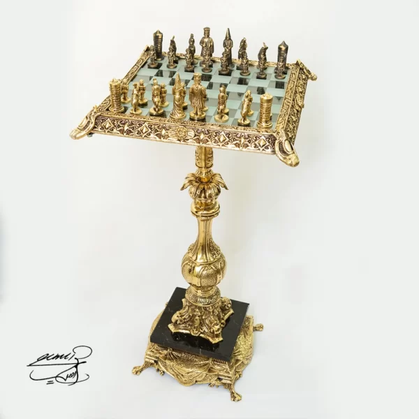 شطرنج برنزی آبکاری کد 1802