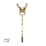 پاشنه کش برنزی دیوارکوب پروانه کرم